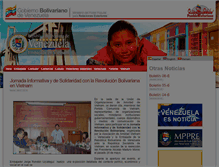 Tablet Screenshot of embavenezhanoi.org.vn